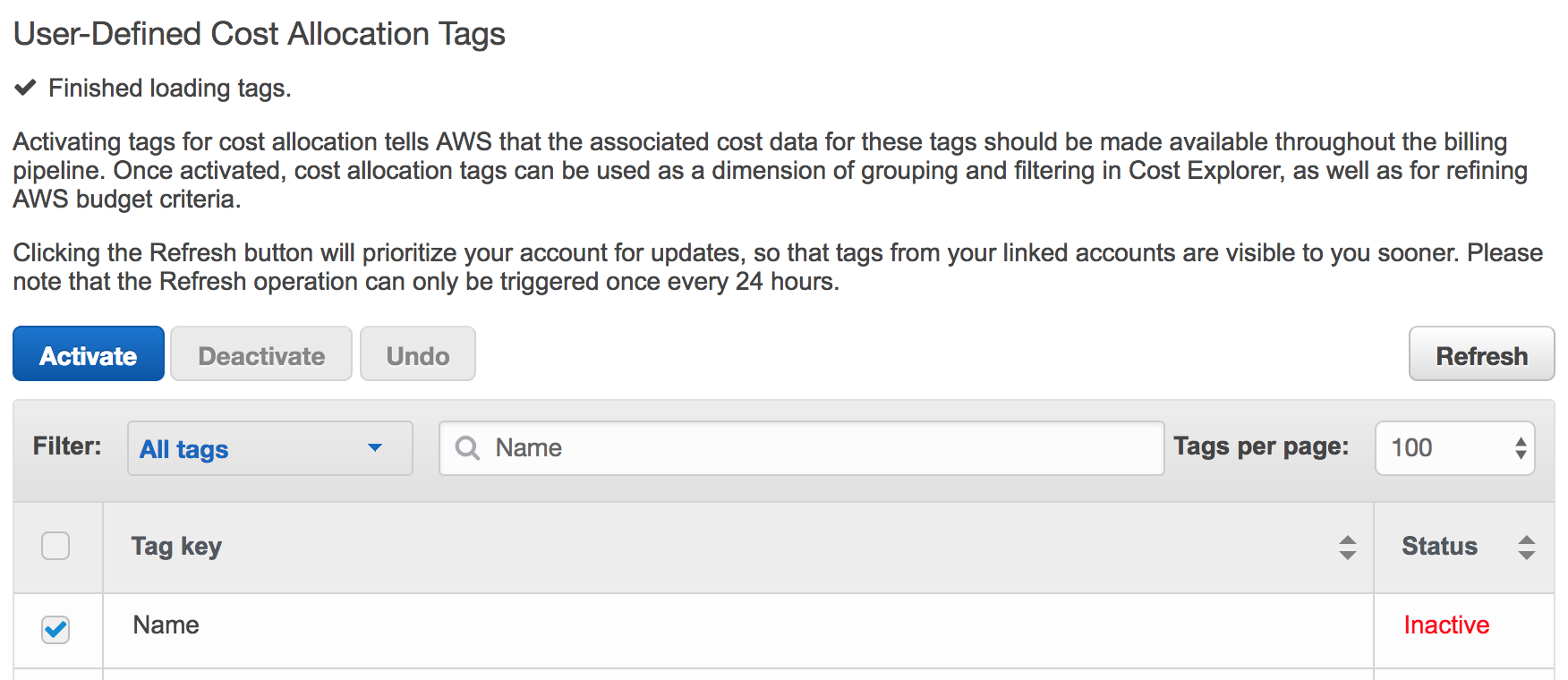 Enable User Tags